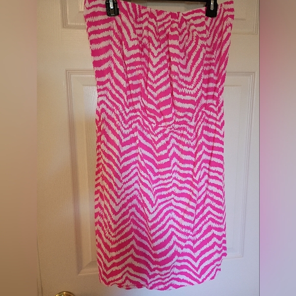 Lilly Pulitzer Pink and White Zebra Dress XL NWOT Never Worn - Picture 1 of 3